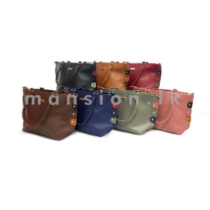 Tri Color Detail Tote Bag