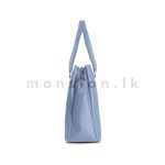 Vertical Zip Detail Satchel Handbag - Image 15
