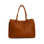 Vertical Zip Detail Satchel Handbag - Image 13