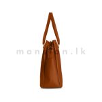 Vertical Zip Detail Satchel Handbag - Image 12