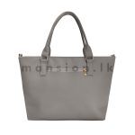 Long Clip Detail Satchel HandBag - Image 4