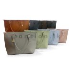 Long Clip Detail Satchel HandBag