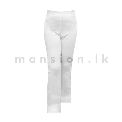 Pin Tuck Detail Straight Pant - White Pin Tuck Detail Straight Pant - White - Image 1