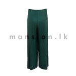 Pleated Shimmer Relaxed Pant - Green - Image 2
