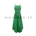 Printed Cotton Jumpsuit - Green