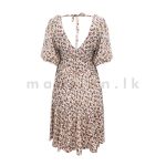 Puff Sleeve Short Dress - Image 2
