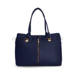 Vertical Zip Detail Satchel Handbag - Image 3