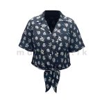 Front Knot Crop Shirt