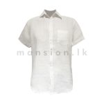 Plain Linen Shirt - White