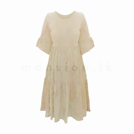 Ruffle Elbow Tiered Dress