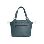 Zip Detail Pentagon Satchel Handbag - Image 7