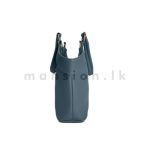 Zip Detail Pentagon Satchel Handbag - Image 5