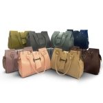 Buckle & Tie Detail Satchel Handbag