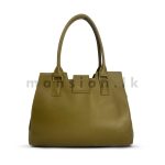 Buckle & Tie Detail Satchel Handbag - Image 3