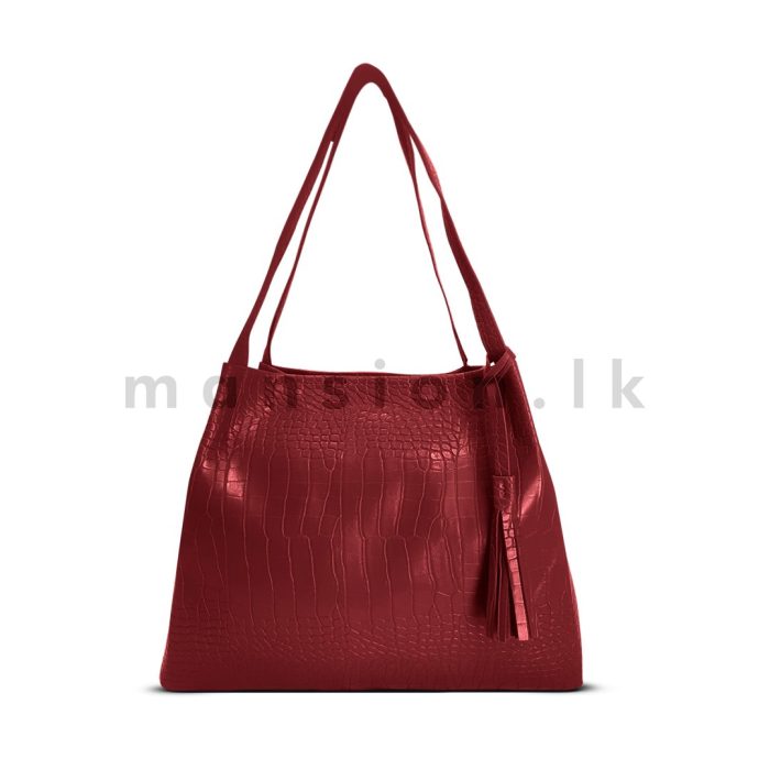 Crocodile Texture Tote - Image 2