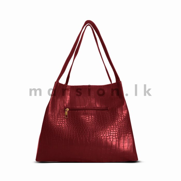 Crocodile Texture Tote - Image 3