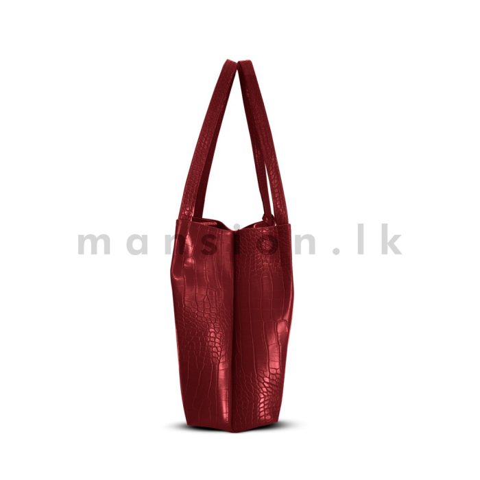 Crocodile Texture Tote - Image 4