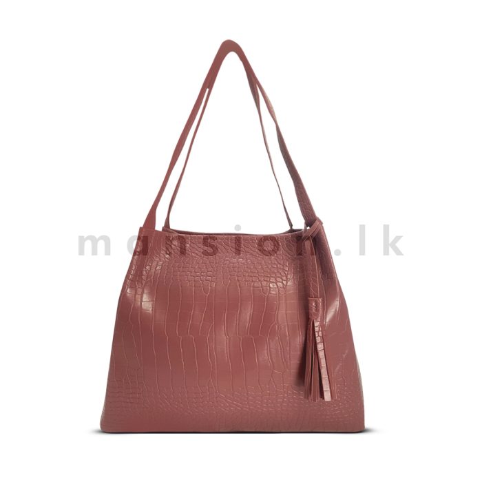 Crocodile Texture Tote - Image 11