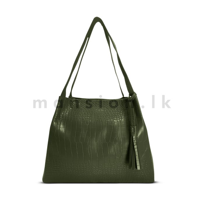 Crocodile Texture Tote - Image 14