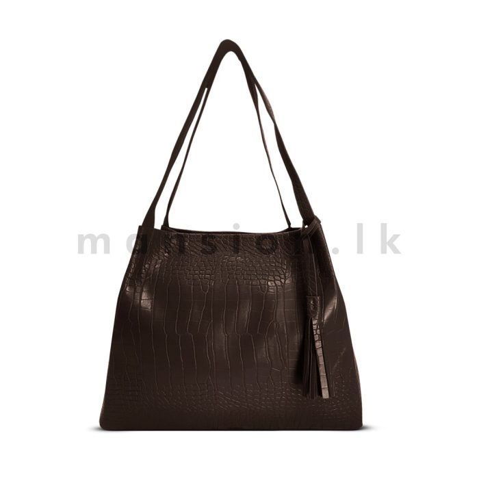 Crocodile Texture Tote - Image 5
