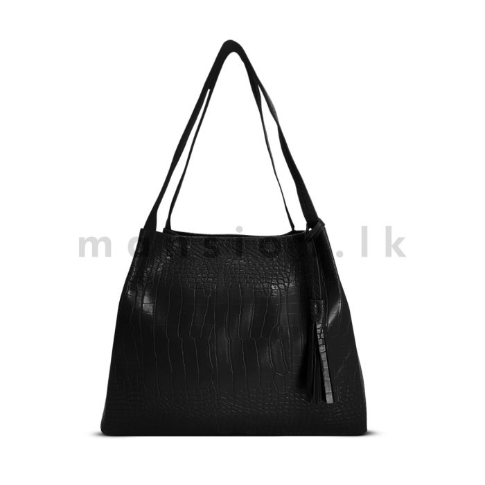Crocodile Texture Tote - Image 8