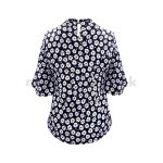 Elbow Length Flounce Sleeve Top - Image 2