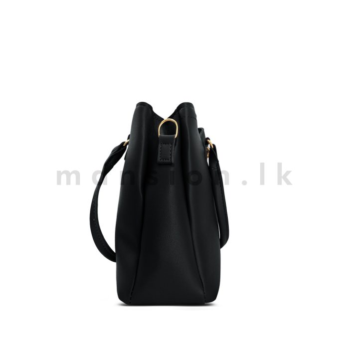 Slanted Front Zip Detail Satchel Handbag - Image 3