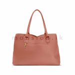 Slanted Front Zip Detail Satchel Handbag - Image 10