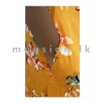 Printed Linen Dress - Orange - Image 6