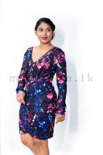 Side Knot Bodycon Dress - Purple - Image 2