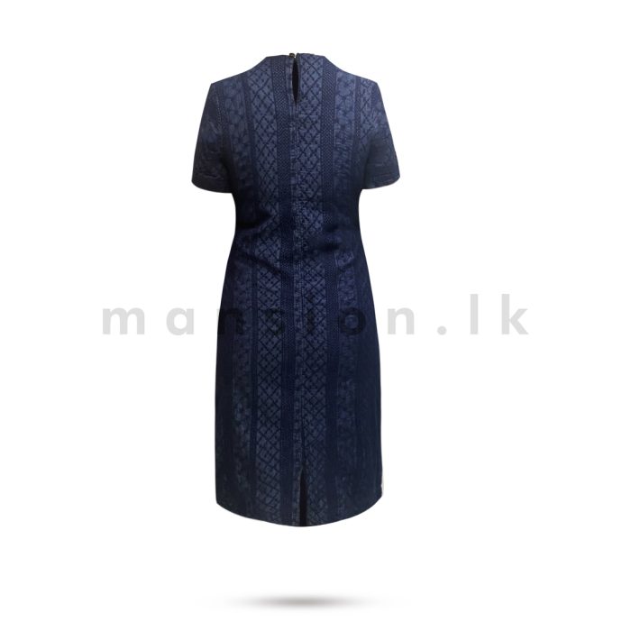 Cutlon Midi Dress - Denim Blue - Image 2