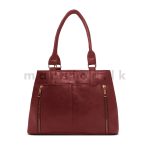 Double Zip Detail Satchel Handbag - Image 5
