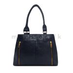 Double Zip Detail Satchel Handbag - Image 8