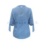 Elbow Knot Sleeve Top - Blue - Image 2