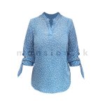 Elbow Knot Sleeve Top - Blue