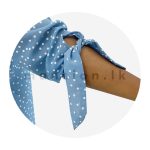 Elbow Knot Sleeve Top - Blue - Image 3