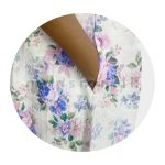 Printed Linen Dress - Lilac - Image 3