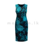 Sleeveless Bodycon Dress - Dark Green
