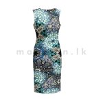 Sleeveless Bodycon Dress - Turquoise - Image 2