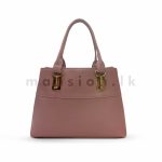 Straw Clip Detail Satchel Handbag - Image 14