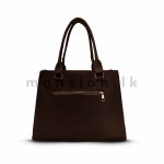 Straw Clip Detail Satchel Handbag - Image 4