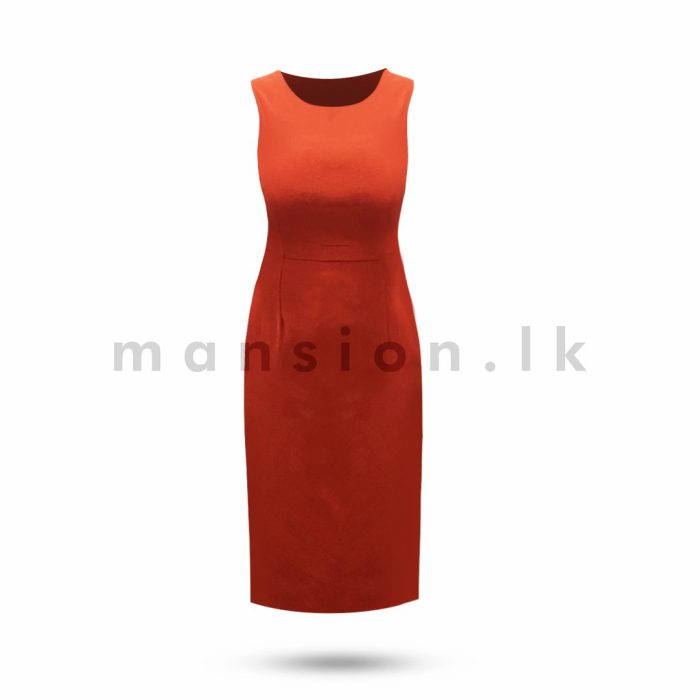 Sleeveless Linen Shift Dress - Image 1
