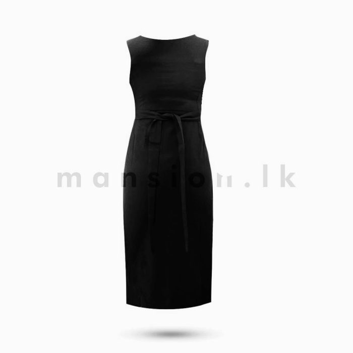 Sleeveless Linen Shift Dress - Image 6