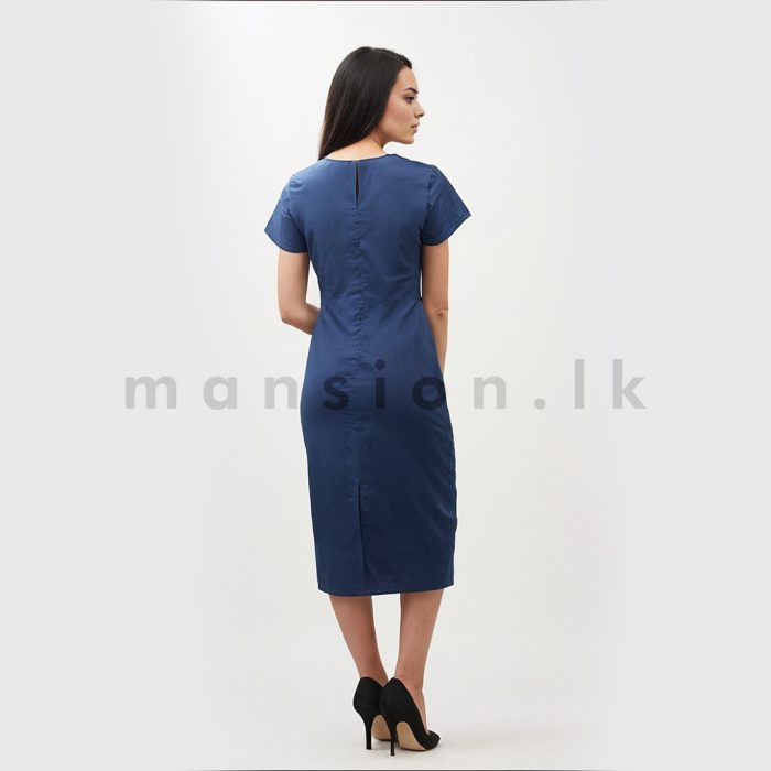 Chambray Midi Dress - Image 3
