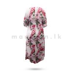 Slit Puff Sleeve Dress - Pink - Image 4