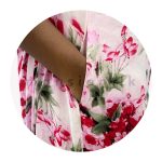 Slit Puff Sleeve Dress - Pink - Image 5