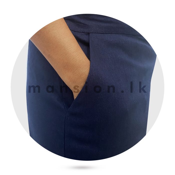 Lace Detail Linen Pant - Image 9
