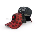 Canadian Maple Leaf Pattern Net Cap - Image 5