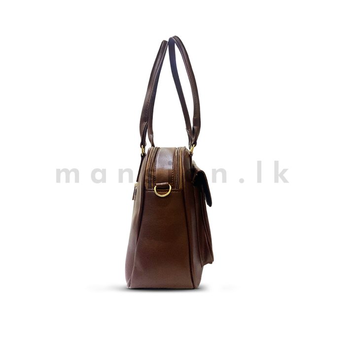 Front Pocket Satchel Handbag - Image 6