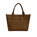 Long Clip Detail Satchel HandBag - Image 4